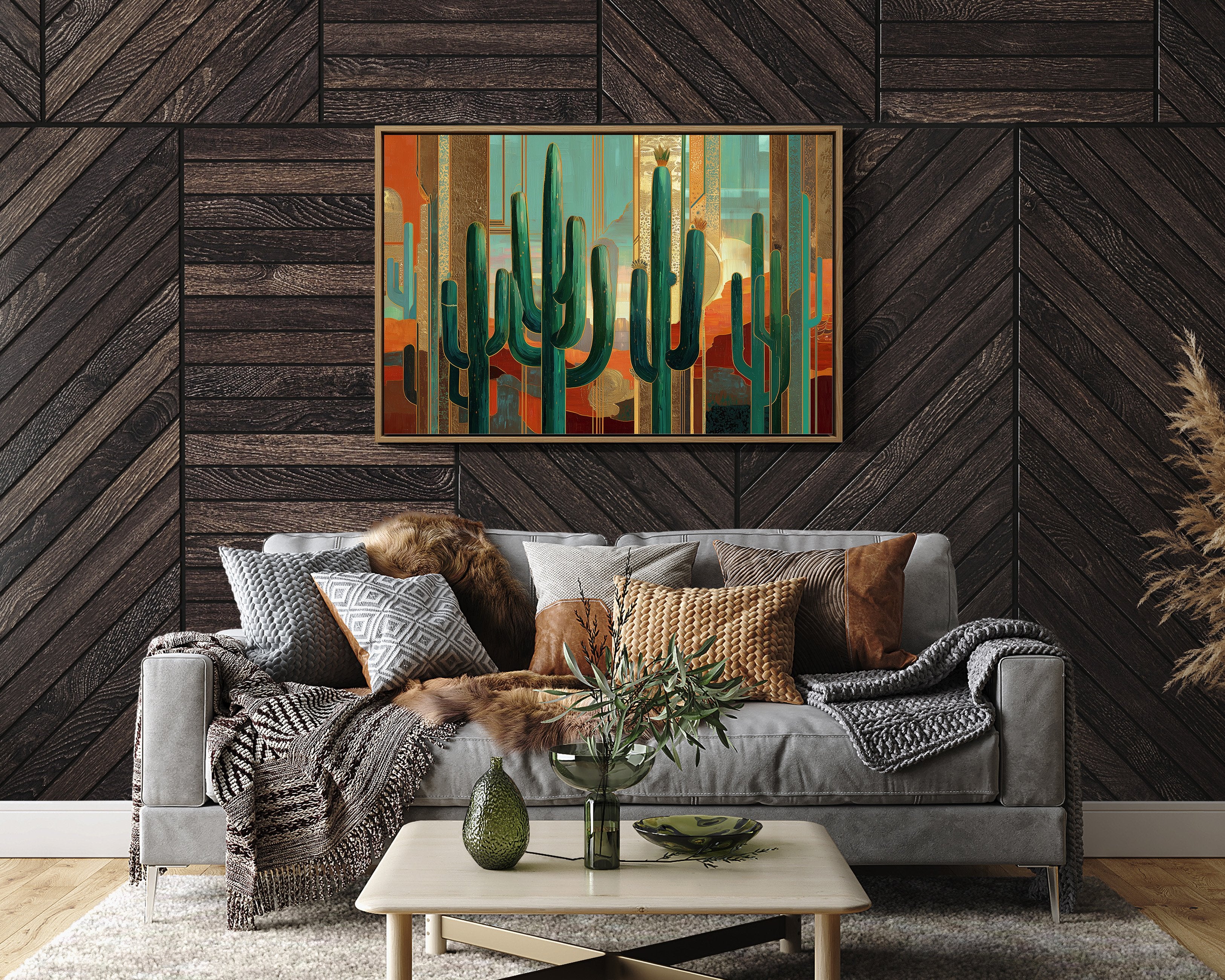 Desert Sentinels In Gilded Light