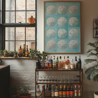 Sand Dollars Dance On Teal