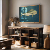 Mahi Drifts Through Teal Depths