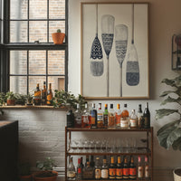 Carved Oars Tell Lakeside Tales