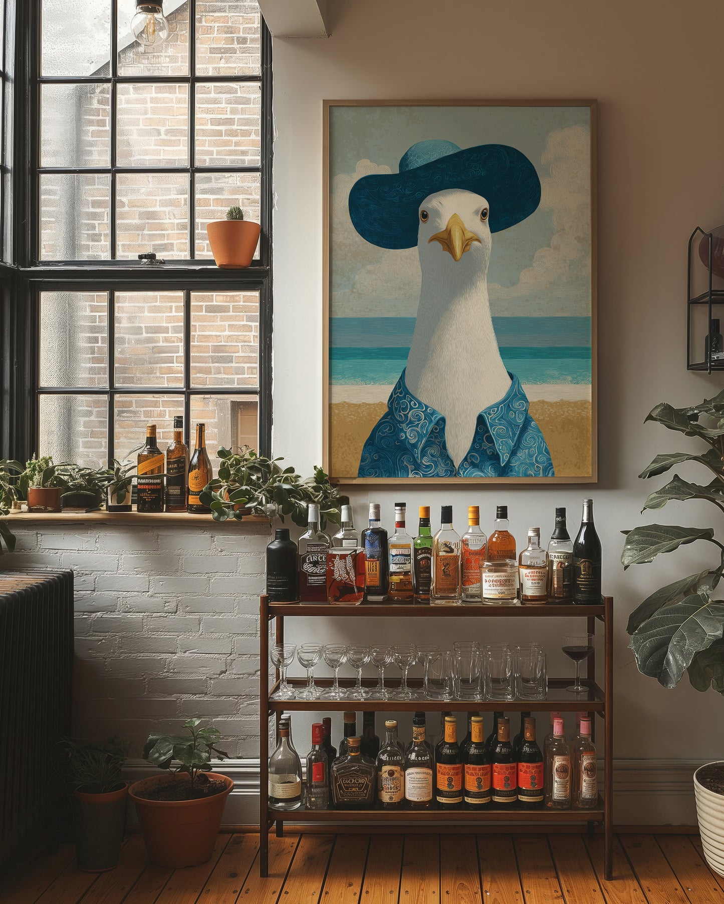 Seaside Gull In Fancy Attire