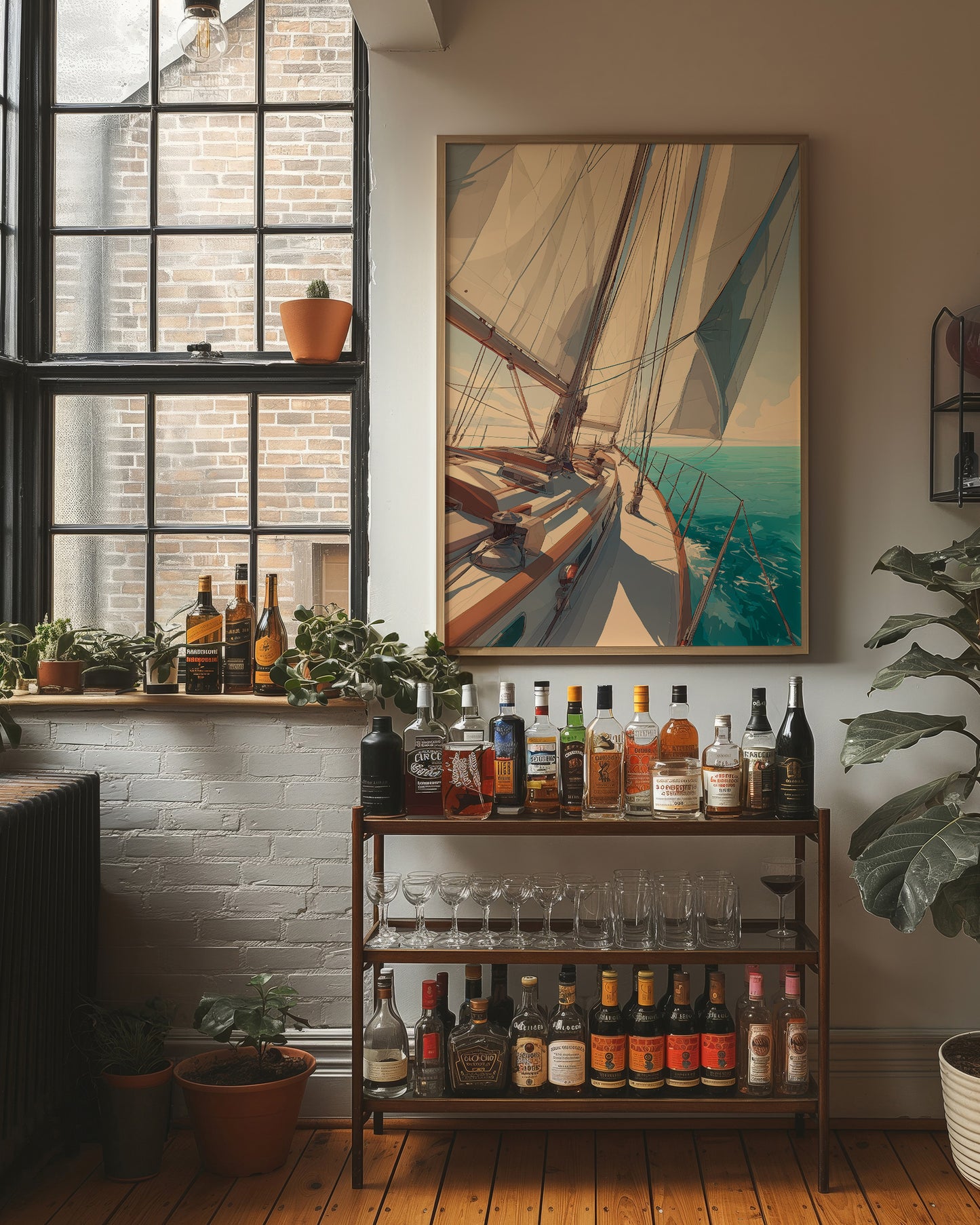 Sailboat Dreams In Afternoon Sun