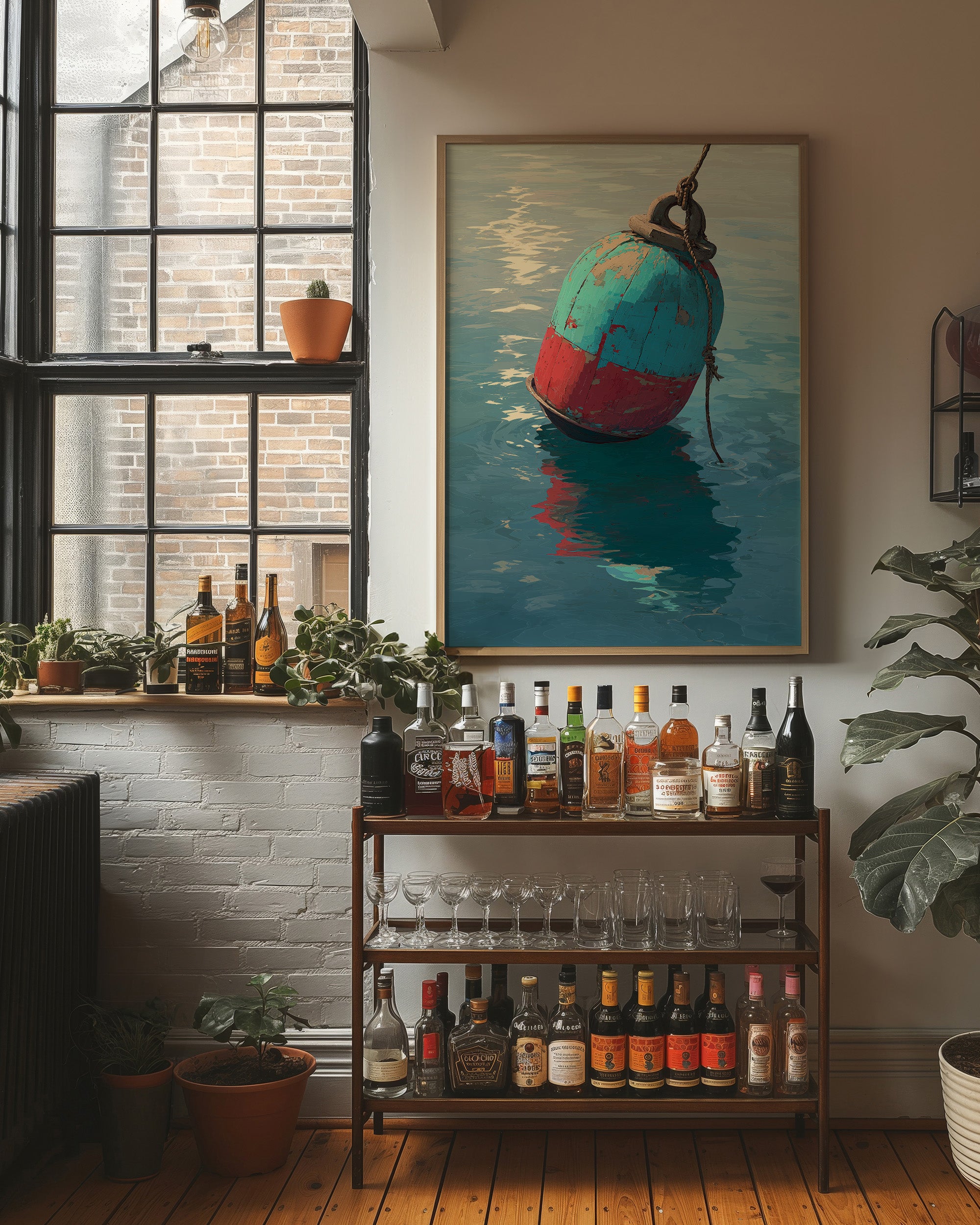 Coastal Buoy Dances With Tide