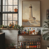 Coastal Beacon Awaits Evening Tide