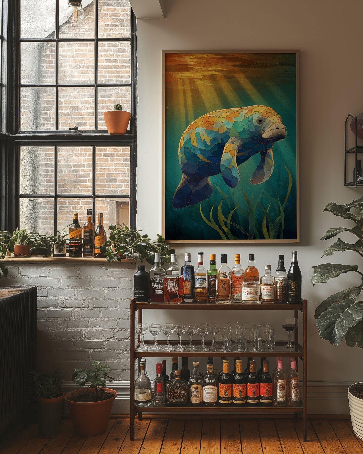 Gentle Giant In Sunlit Waters