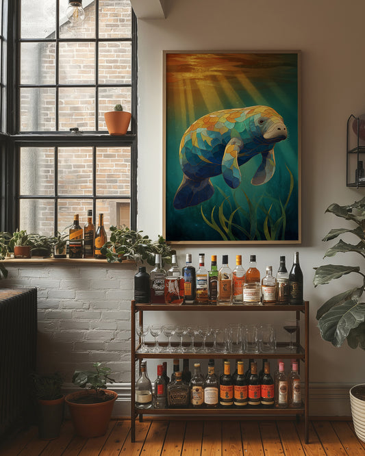 Gentle Giant In Sunlit Waters