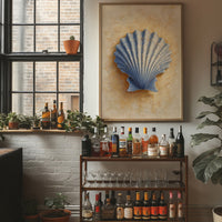 Coastal Memory In Blue Relief