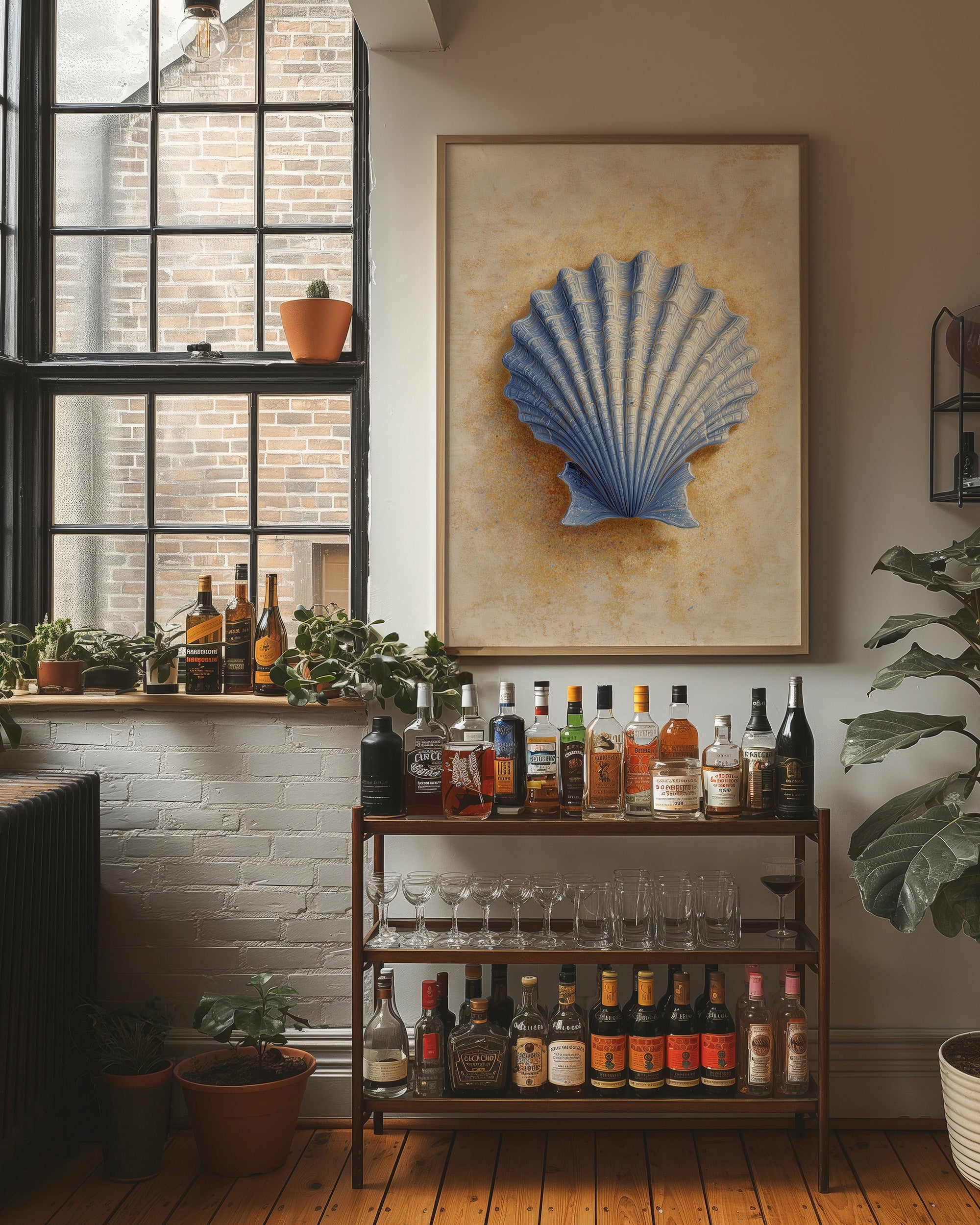 Coastal Memory In Blue Relief