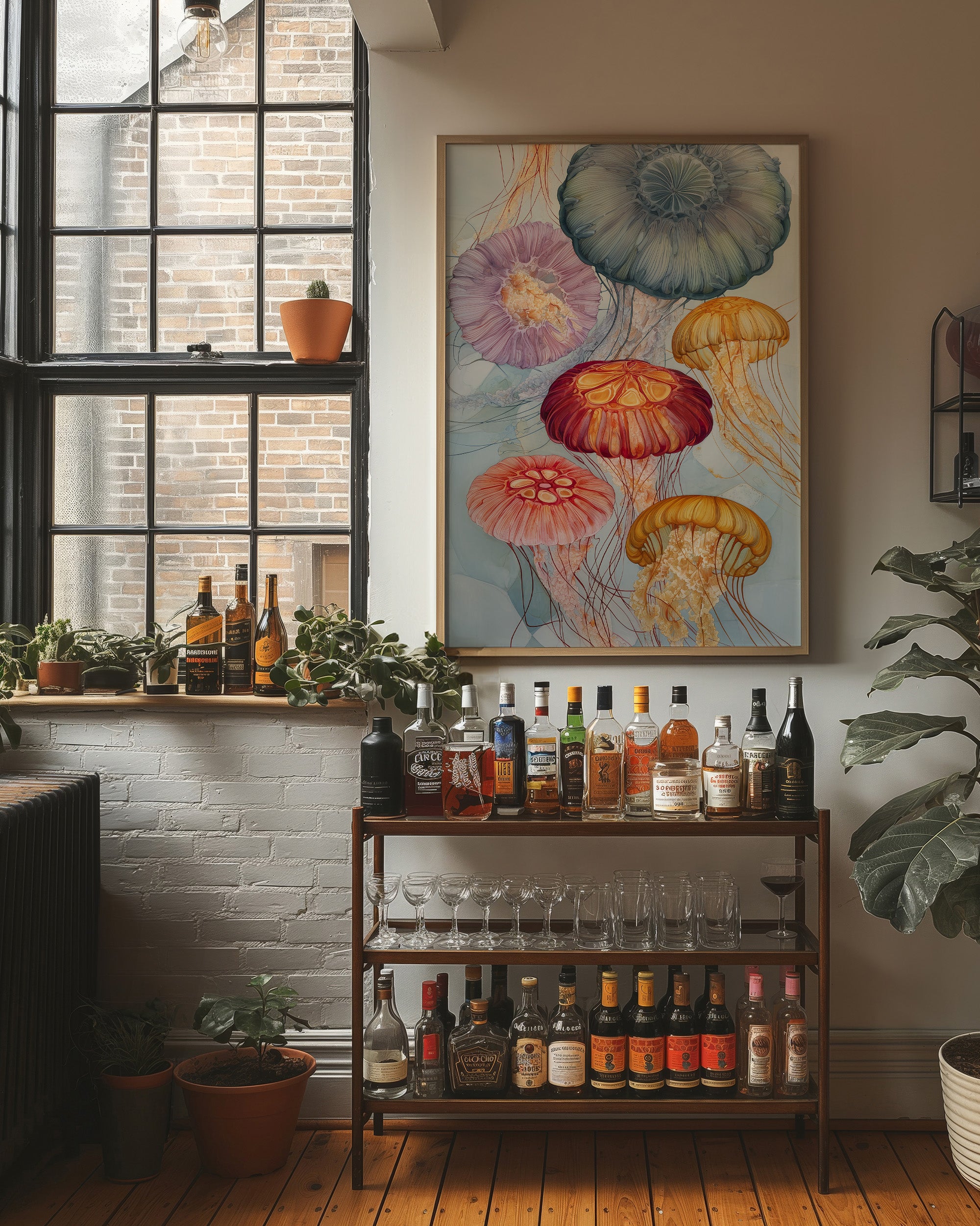 Pastel Medusas Dance Through Currents