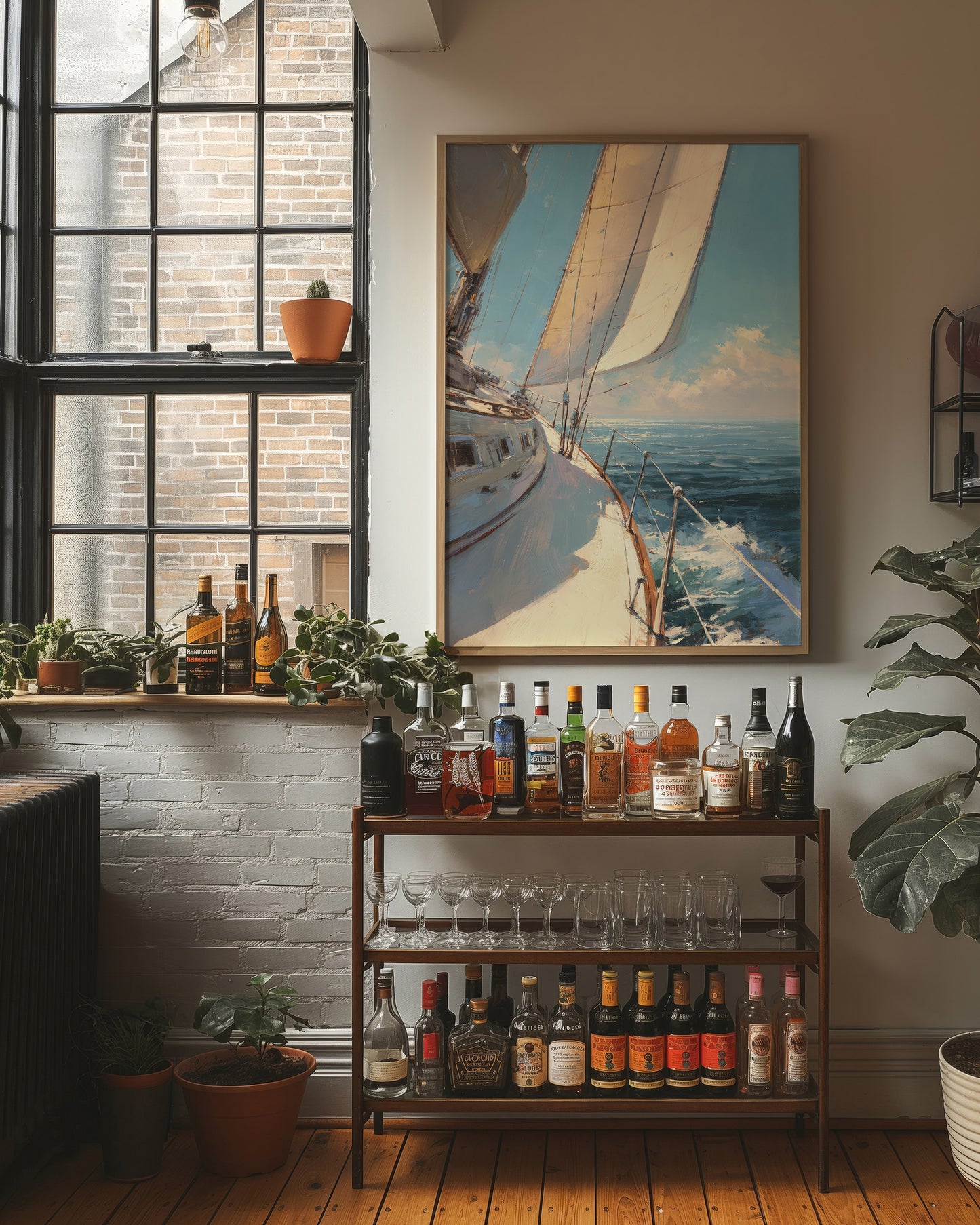 Sails Catch Morning's Azure Promise