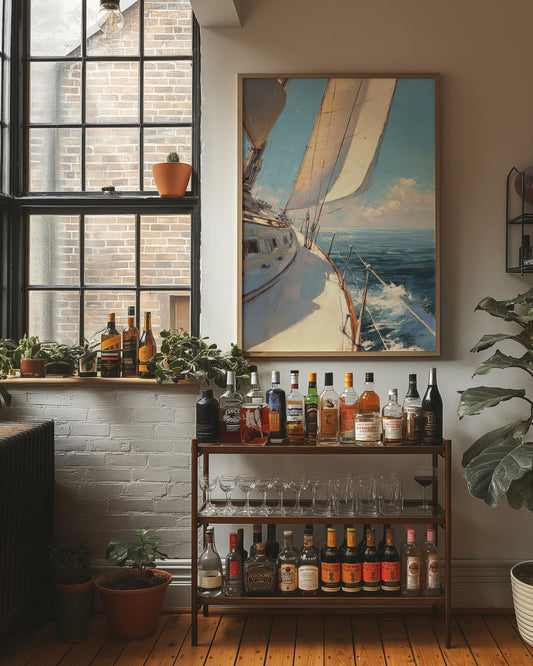 Sails Catch Morning's Azure Promise