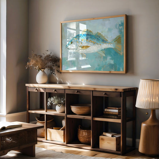 Azure Scales In Coastal Light