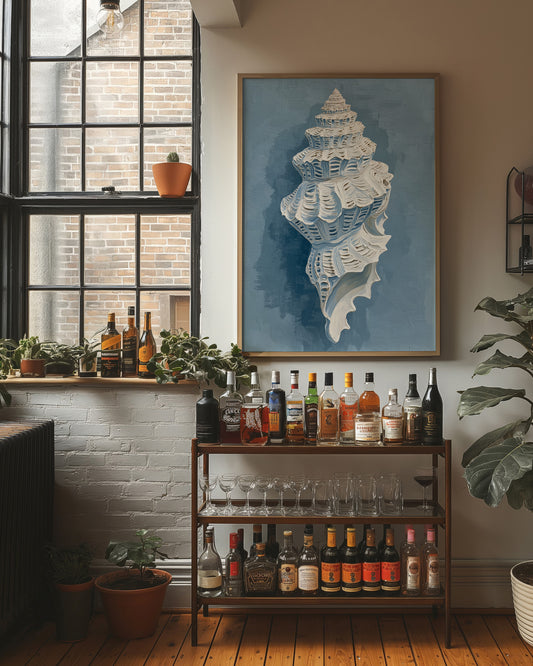 Ocean Memory In Wooden Frame