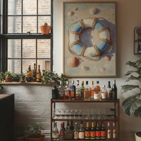 Coastal Memories In Wooden Frame