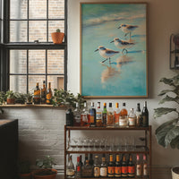 Shoreline Trio At Morning Tide