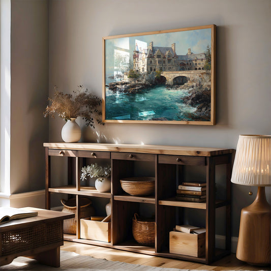 Coastal Manor Meets Turquoise Tide