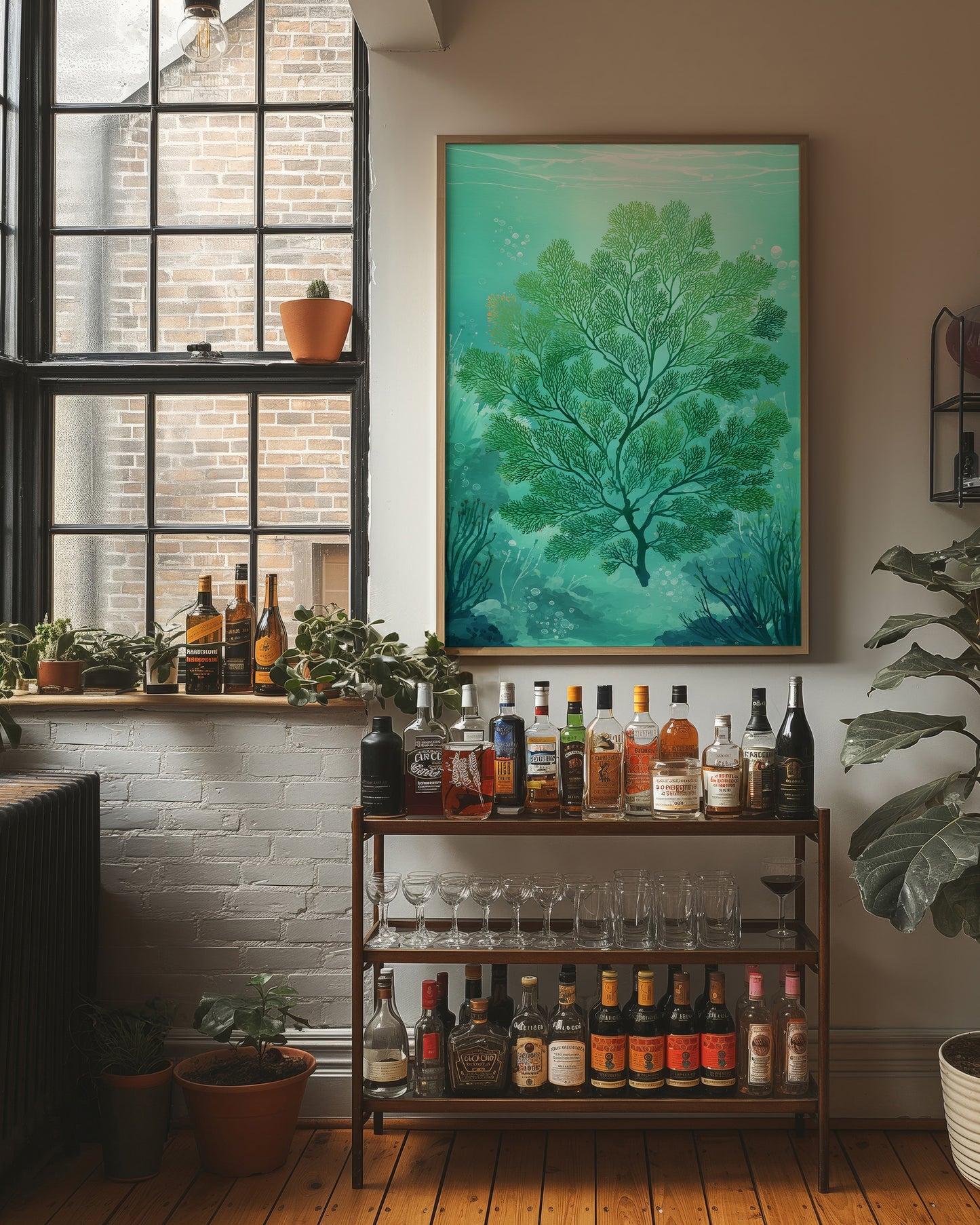 Sea Fern Dances In Aqua