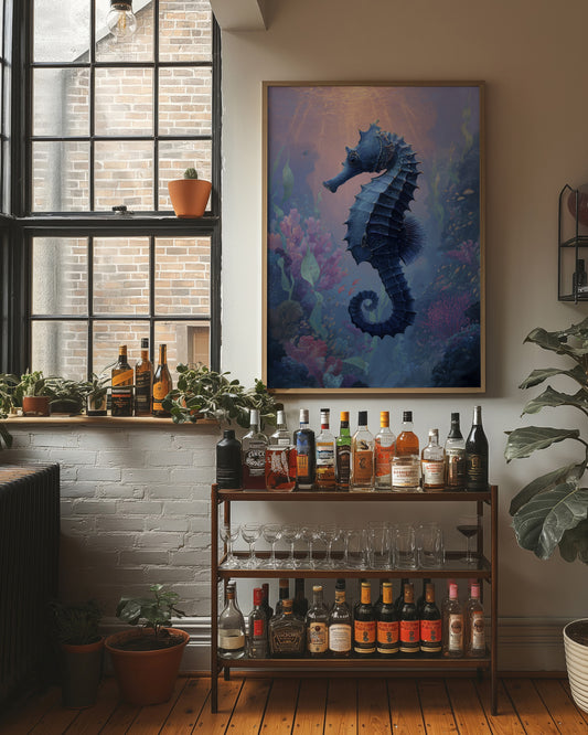 Sapphire Dancer Among Coral Dreams