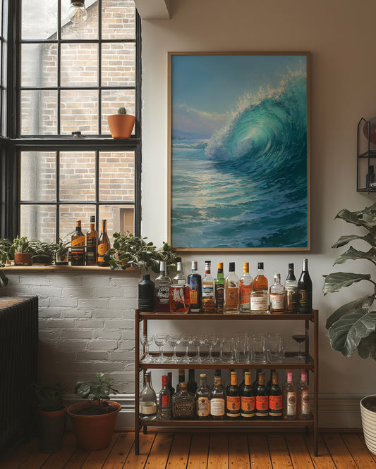 Coastal Memories Rest Against Leather