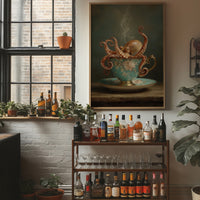 Tentacles Curl Through Teacup Surrealism