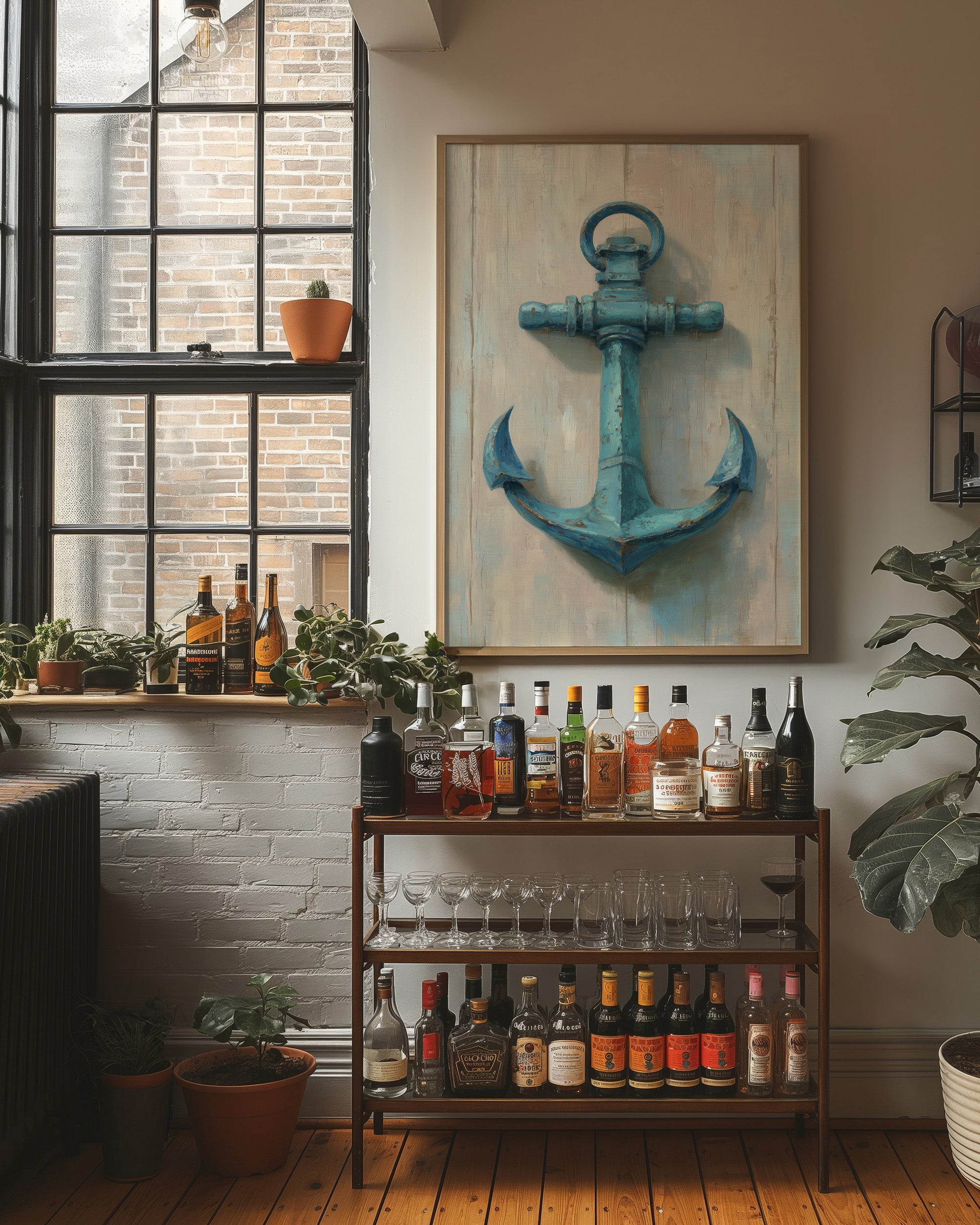 Teal Harbor Rests By Leather