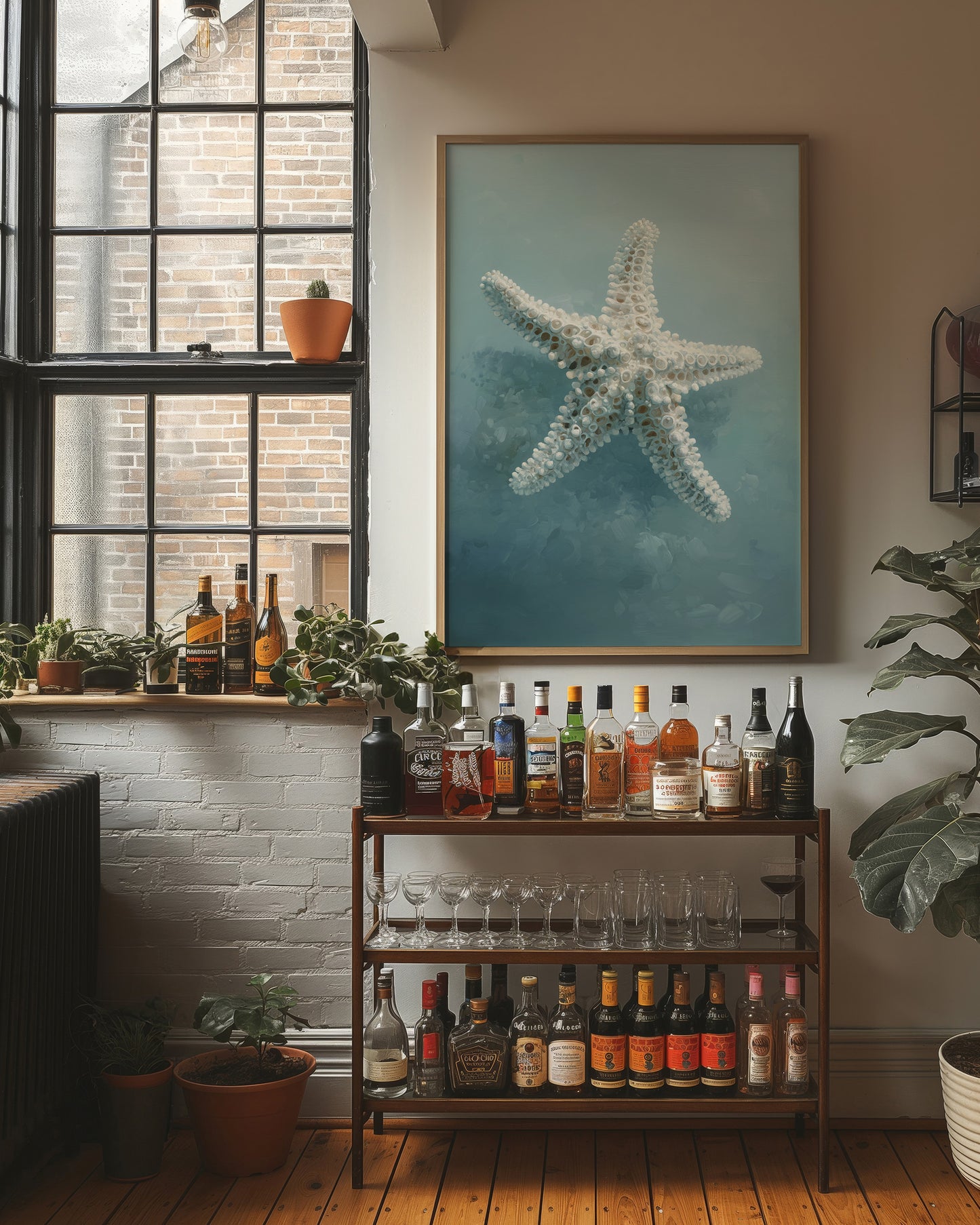 Coastal Memory In Wooden Frame