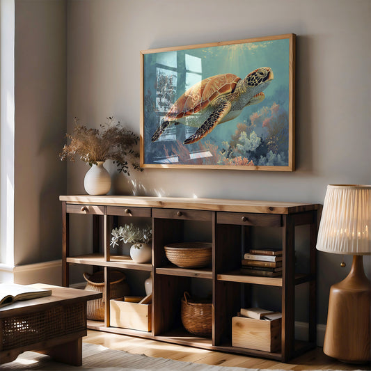 Ancient Voyager Through Turquoise Depths