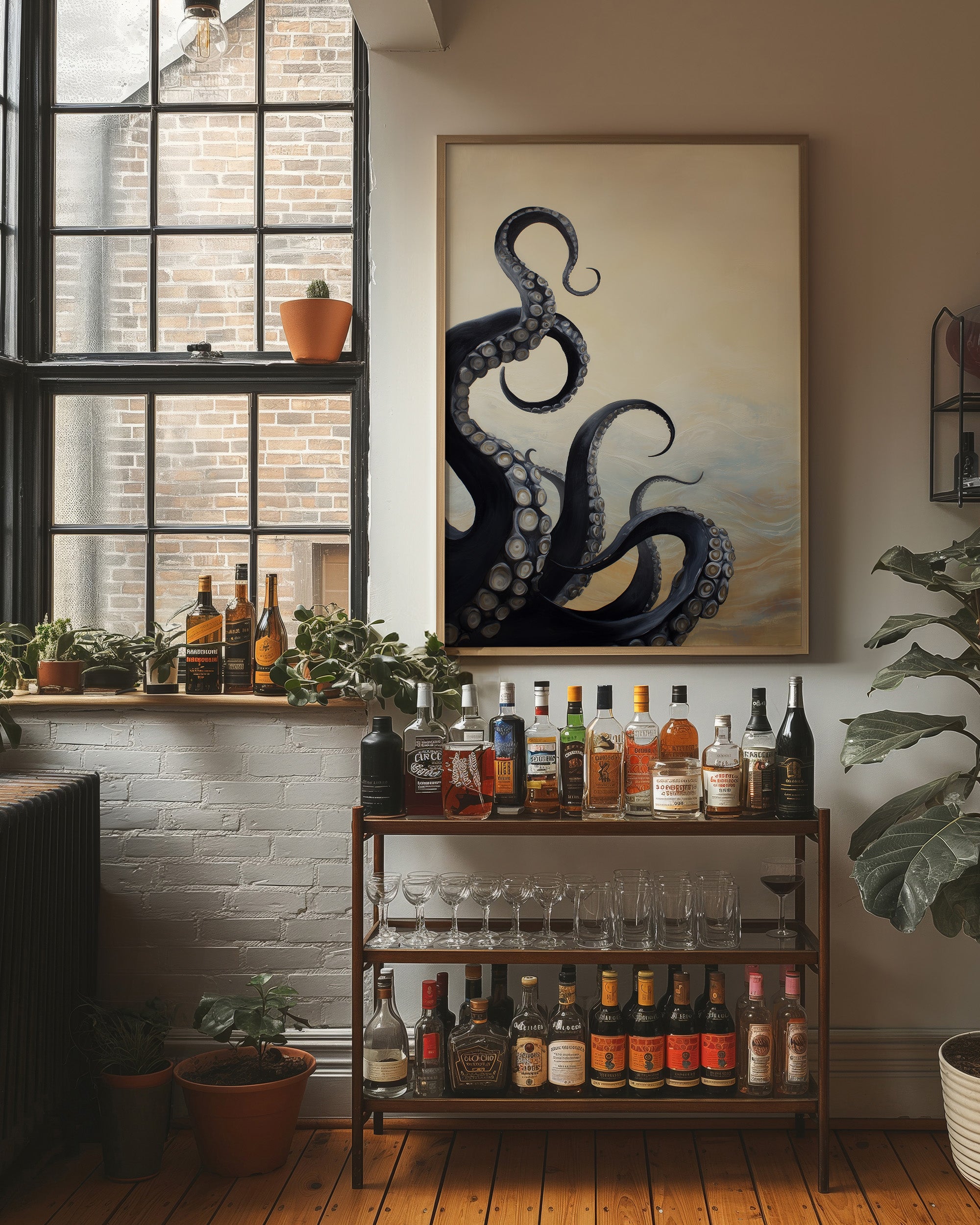 Tentacles Dance In Neutral Tones