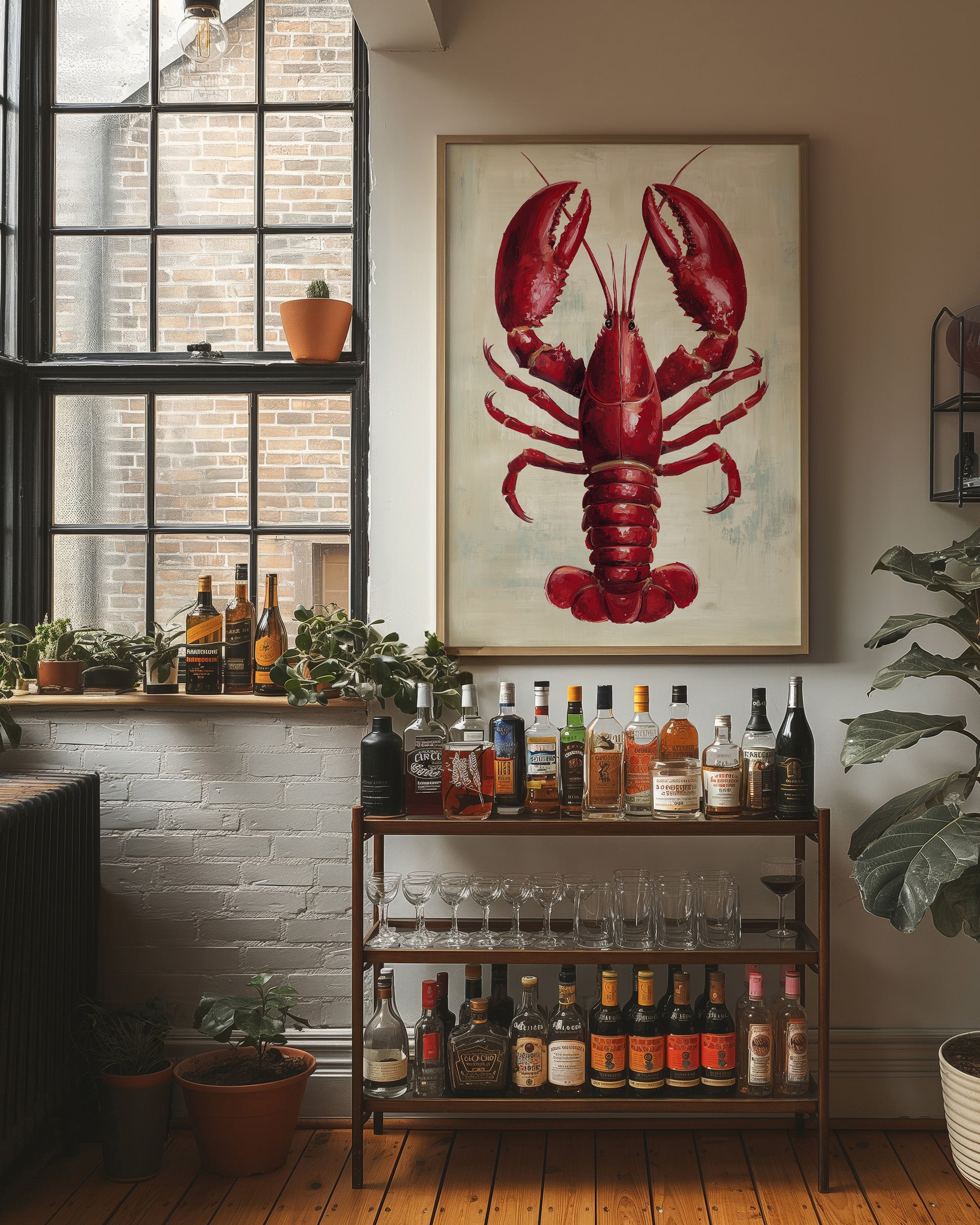 Crimson Catch From Maine Shores