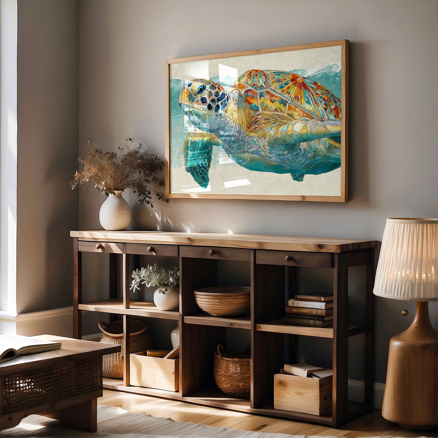 Ancient Voyager In Turquoise Depths