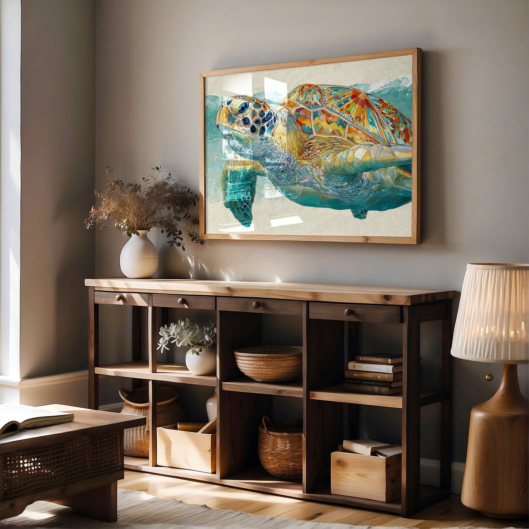 Ancient Voyager In Turquoise Depths