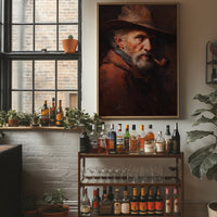 Wisdom Smokes From Wooden Frame