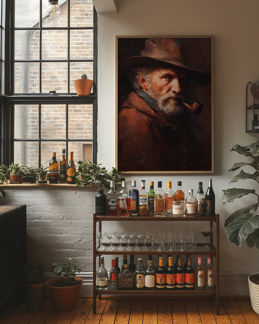 Wisdom Smokes From Wooden Frame