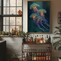 Ocean Ballet In Teal Depths