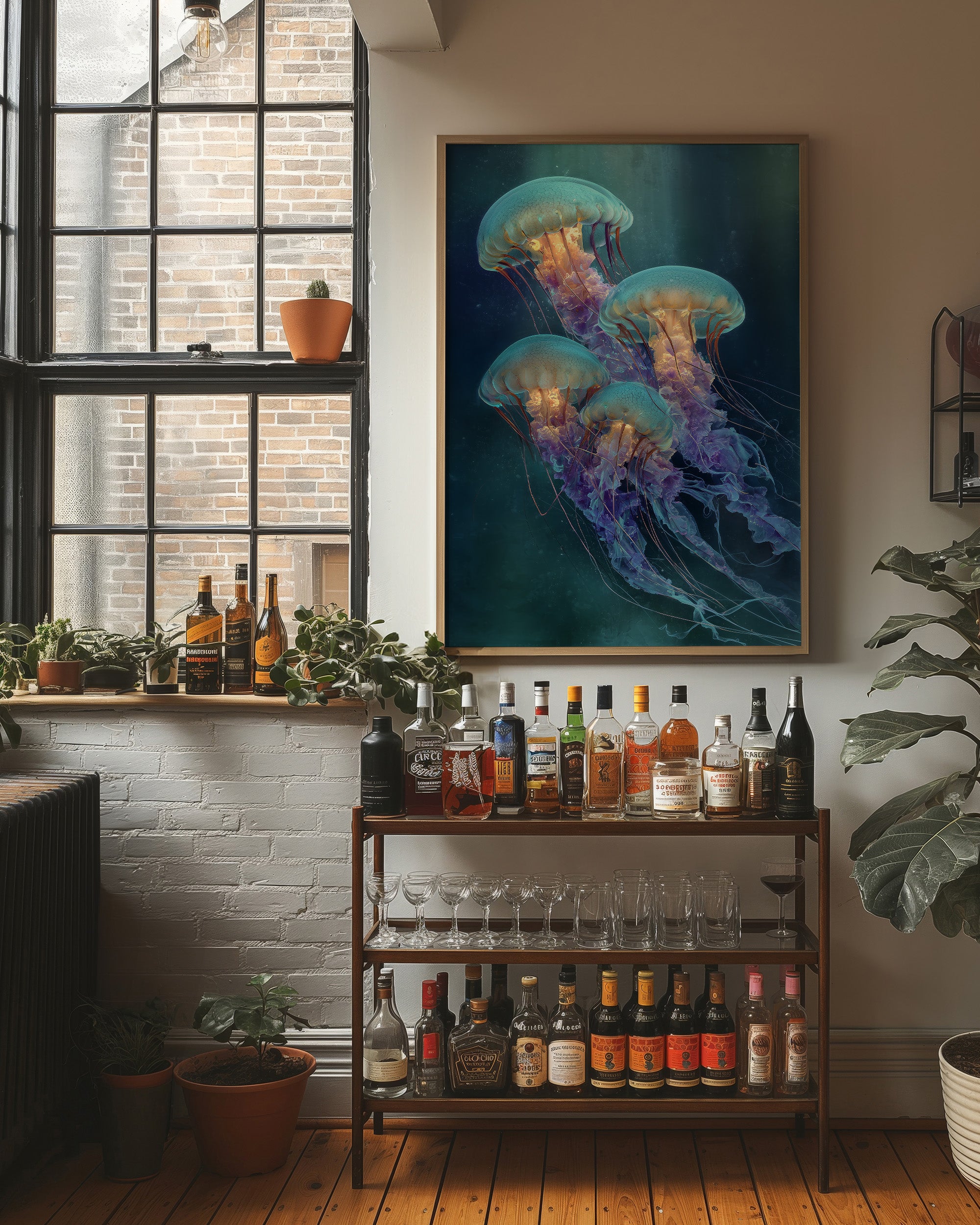 Ocean Ballet In Teal Depths