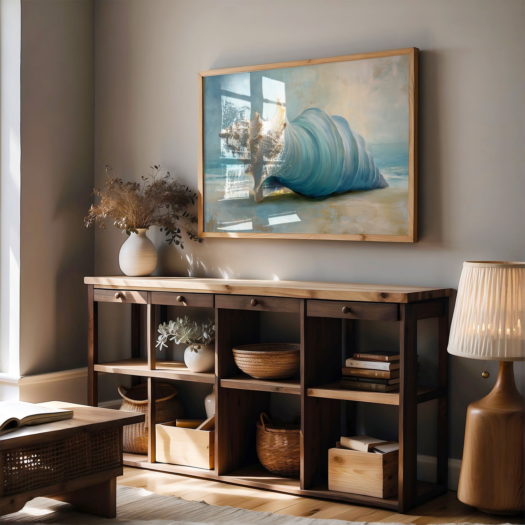 Ocean's Song In Azure Spiral