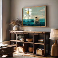 Sea Otter's Morning Curiosity