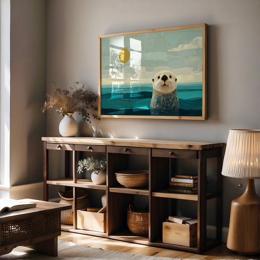 Sea Otter's Morning Curiosity