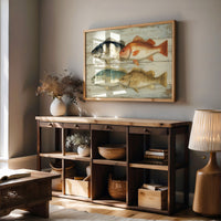 Coastal Catch On Weathered Boards