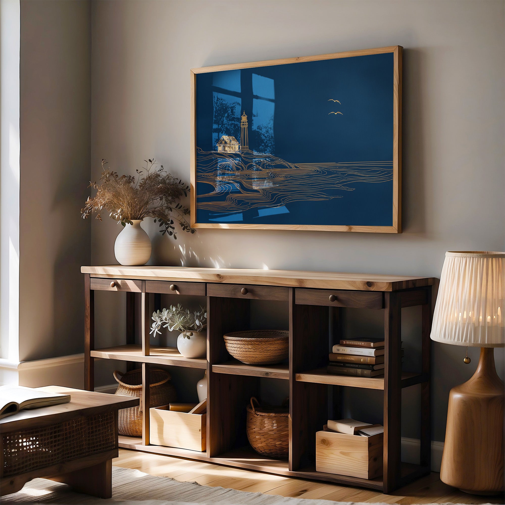 Coastal Beacon Awaits The Dawn