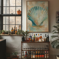 Coastal Memory In Aqua Tones