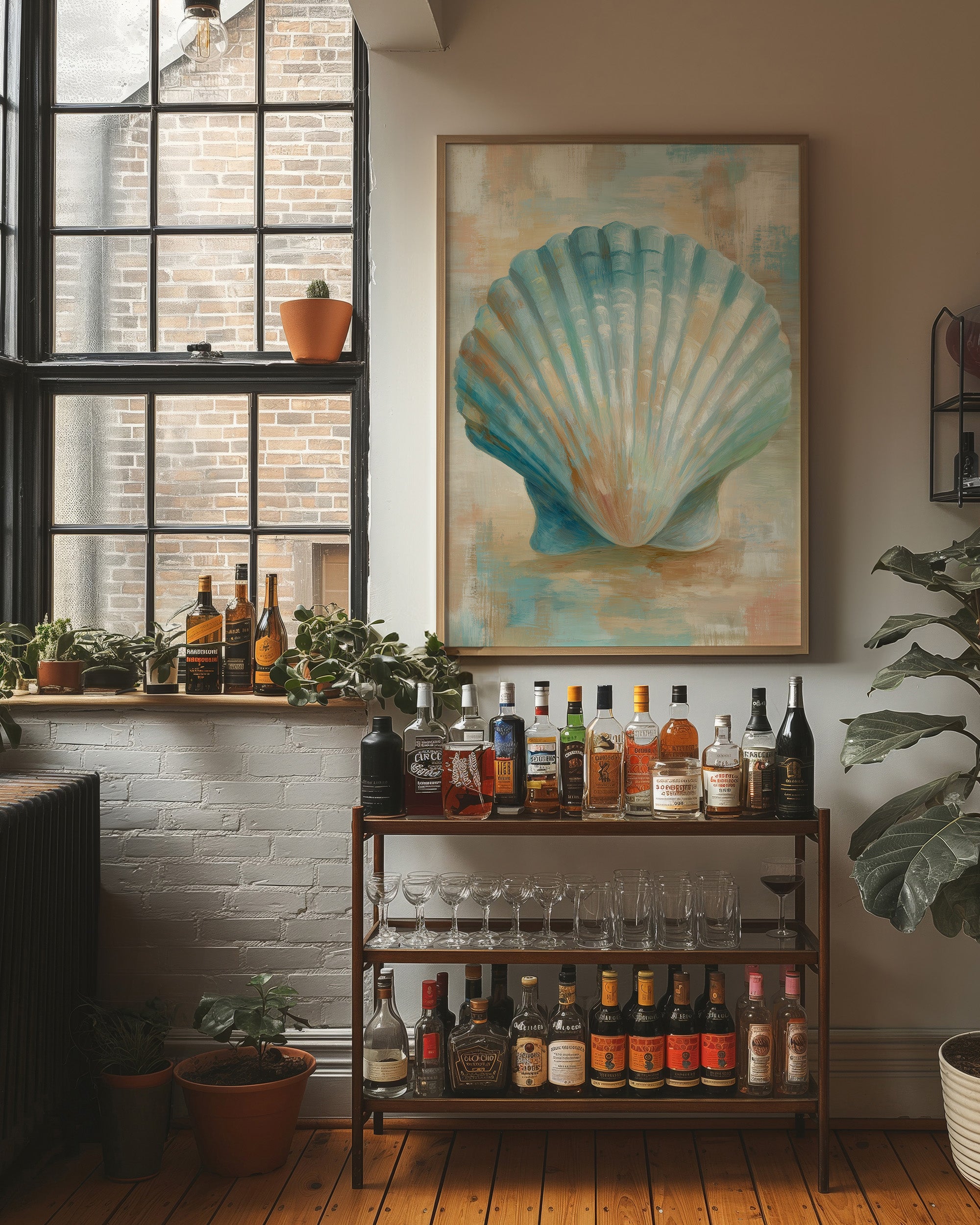 Coastal Memory In Aqua Tones