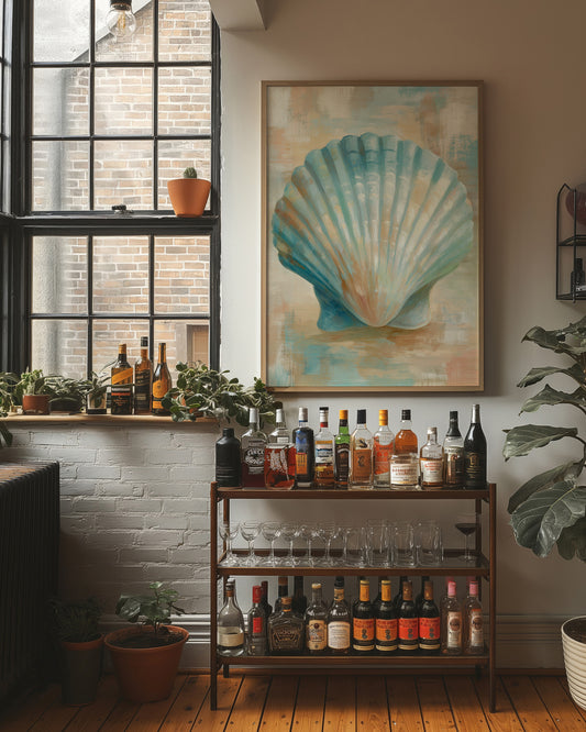 Coastal Memory In Aqua Tones