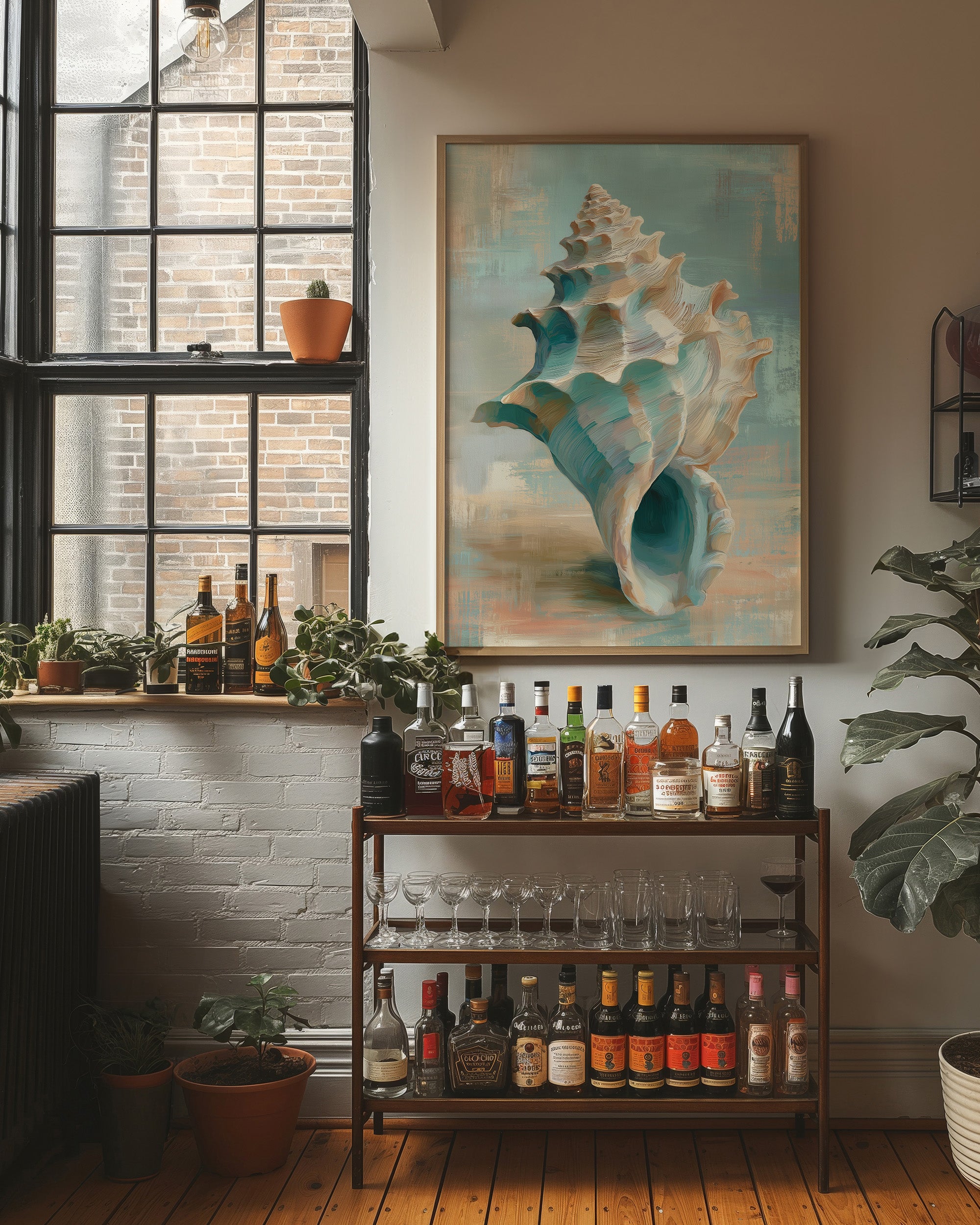 Ocean Memories In Wooden Frame