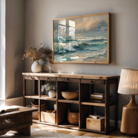 Turquoise Surf Meets Golden Sky