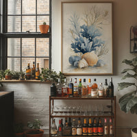 Coastal Memories In Muted Blue
