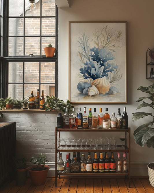 Coastal Memories In Muted Blue