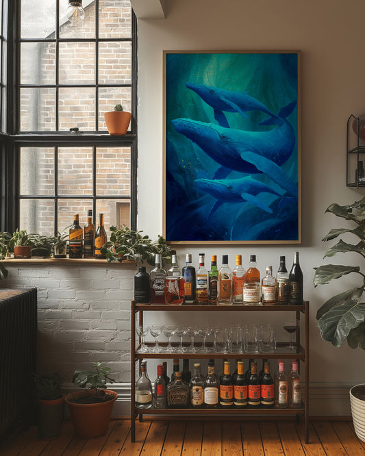 Gentle Giants Dance Through Cyan