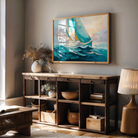 Sailing Through Dawn's Soft Glow