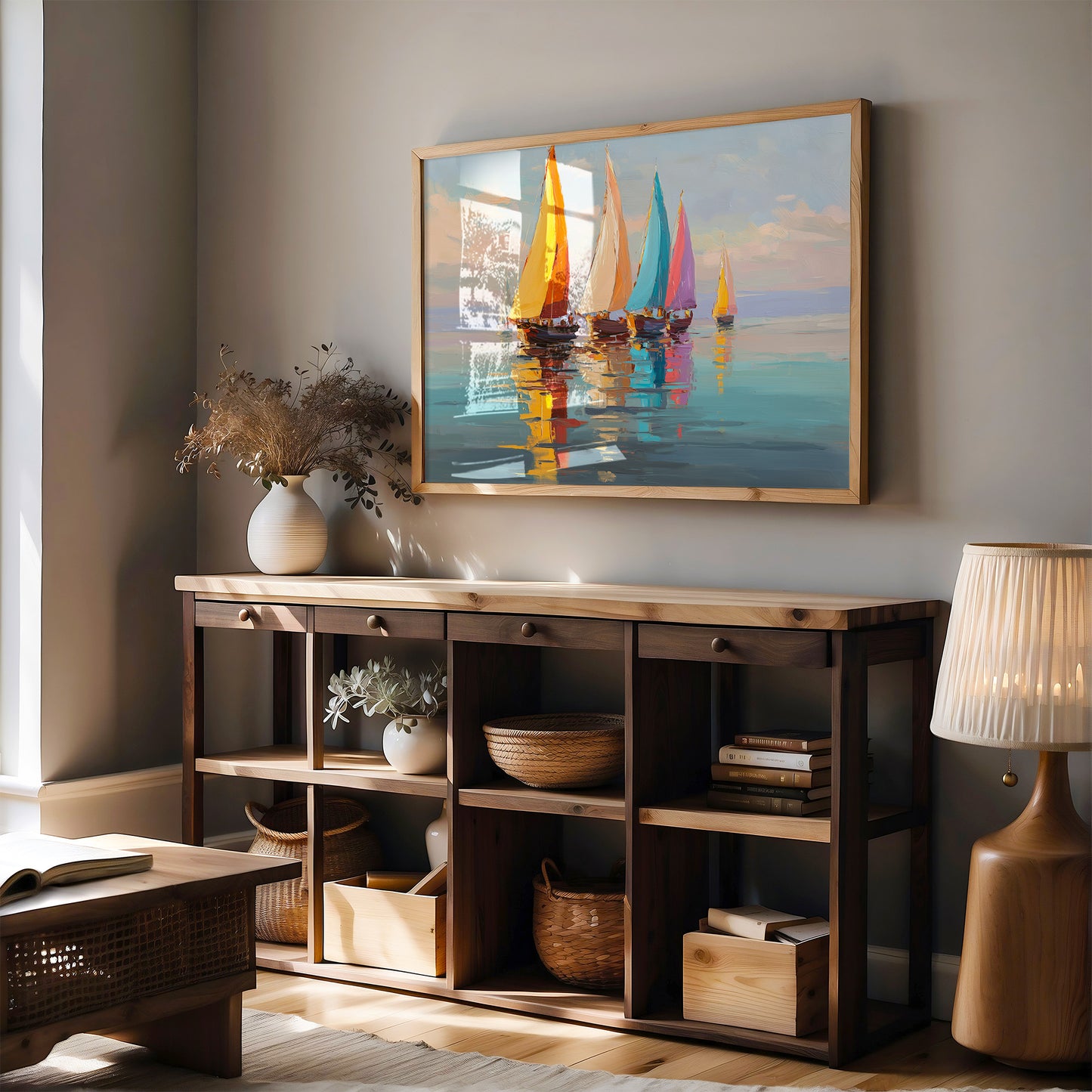 Sails Dance On Tranquil Waters